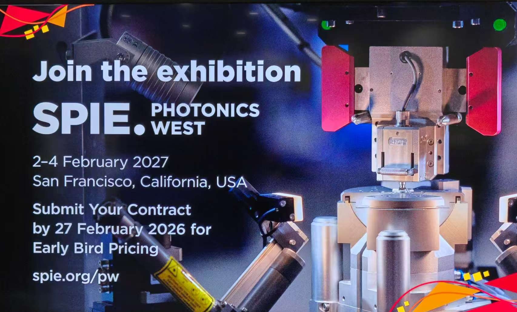 2027年美国西部光电展SPIE.Photonics West