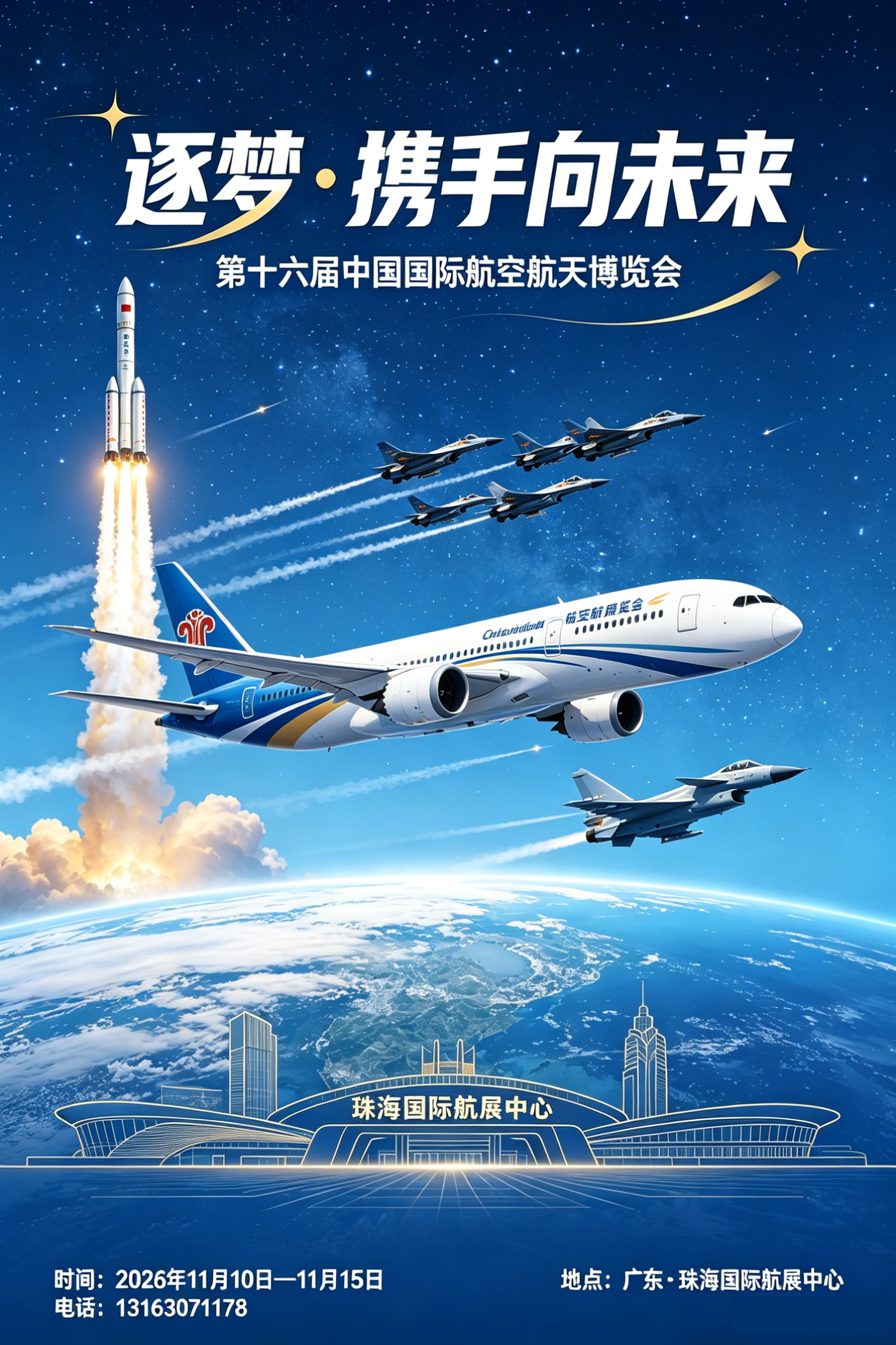 珠海航展 第十六届中国国际航空航天博览会参展邀请函