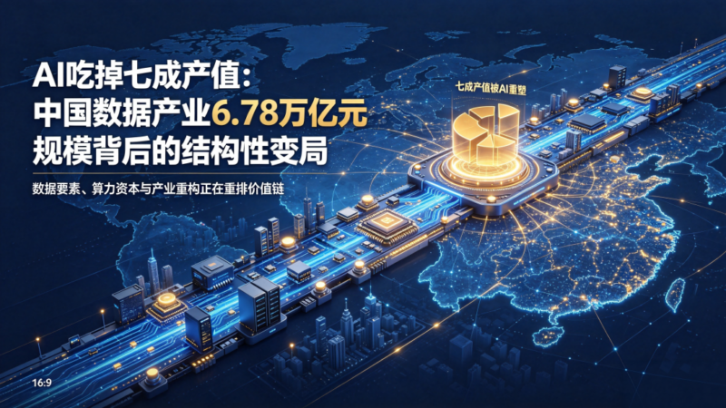 AI吃掉七成产值：中国数据产业6.78万亿元规模背后的结构性变局