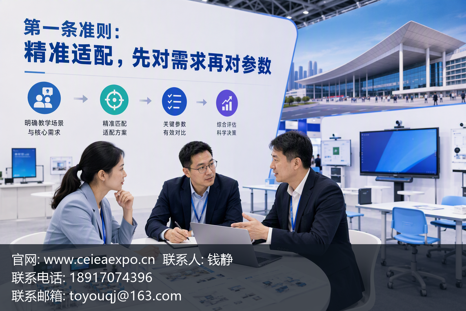 围绕“一纸报价单，把技术领先的产品挡在了门外”的展会招商决策配图，呈现与该段观点一致的产品、应用或沟通场景