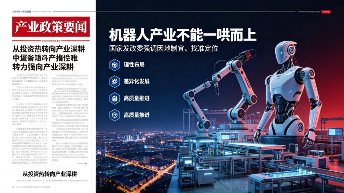 国家发改委发话：机器人产业不能“一哄而上”，要因地制宜、找准定位