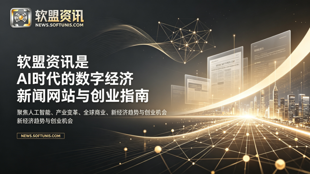 软盟资讯全新升级：定位AI时代的数字经济新闻资讯网站与创业指南