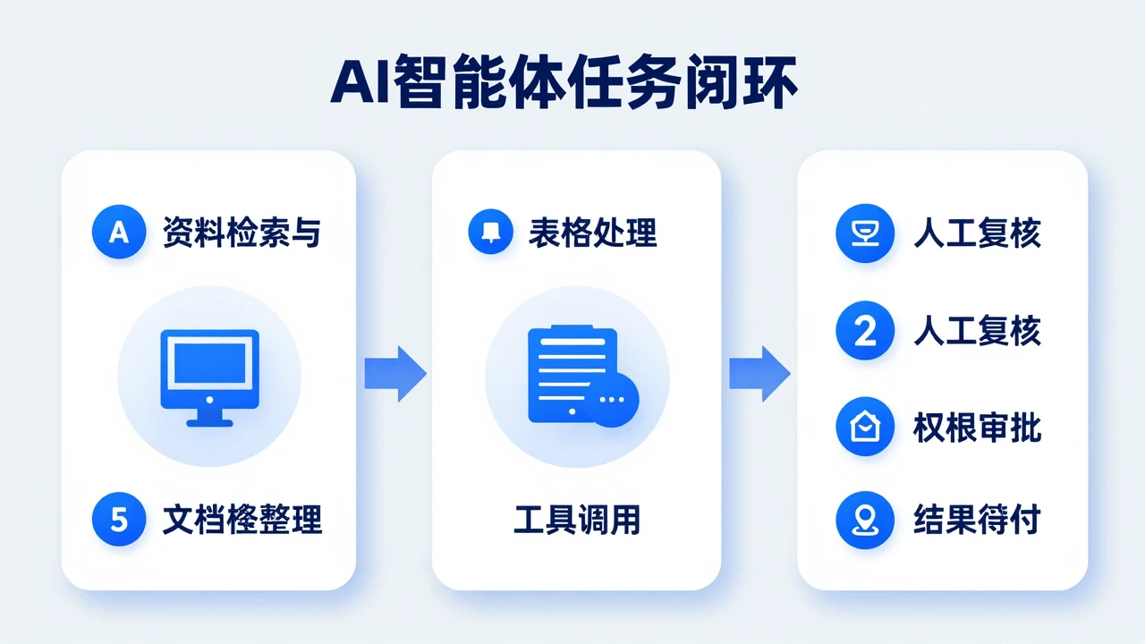 AI智能体任务闭环实测：从信息检索到表格处理，企业选型应重点看什么？