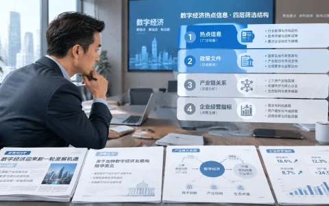 面对当日数字经济热点，企业如何用“四层筛选法”判断政策与产业机会？