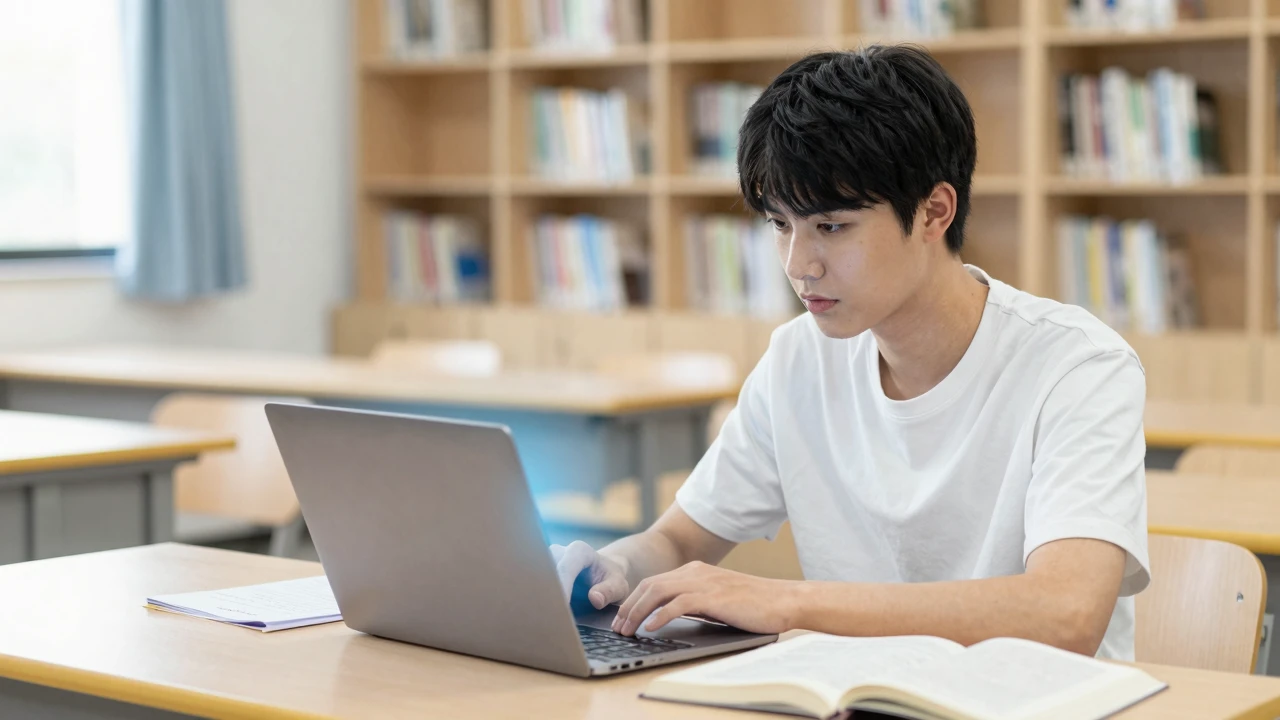 学生在智慧教室中使用AI学伴学习