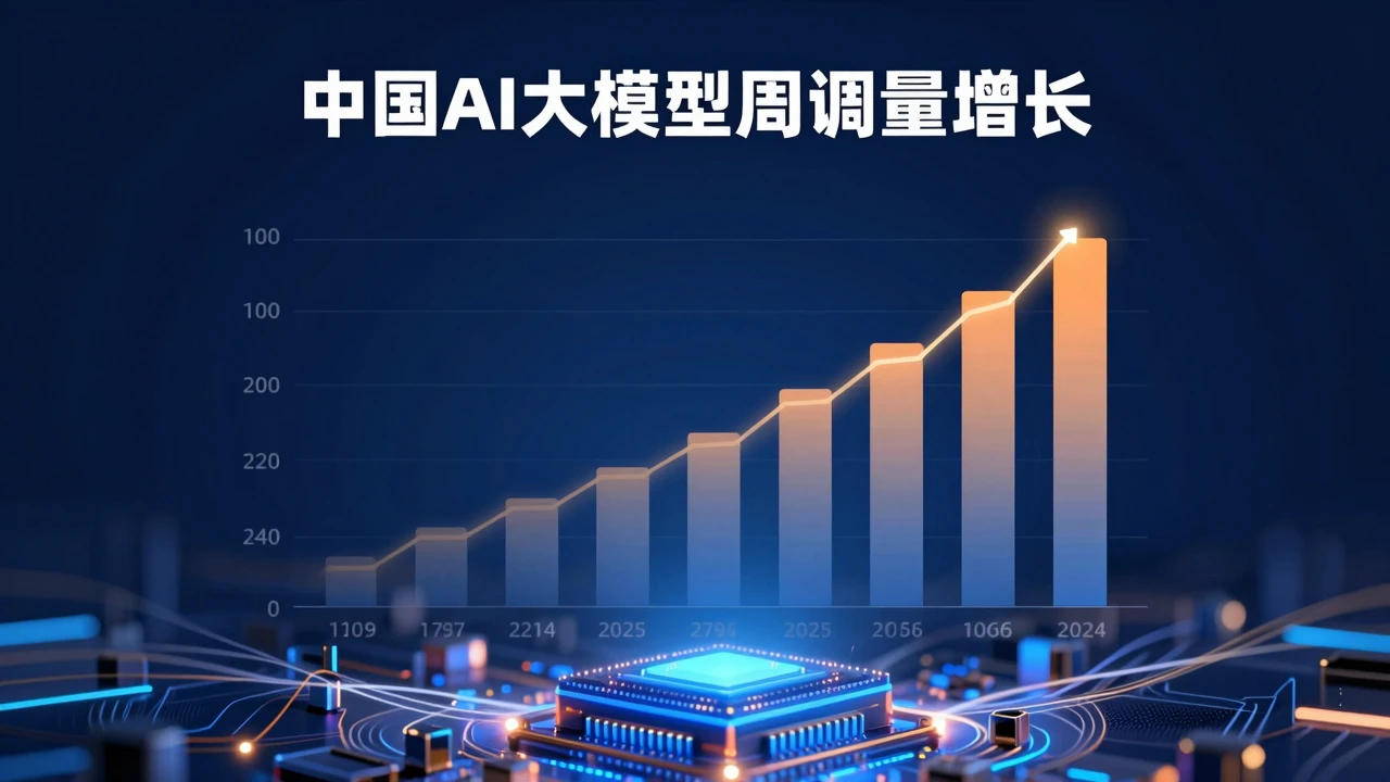 中国AI大模型调用量连续十九周领跑全球