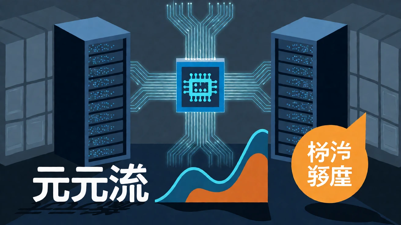 从参数竞赛到词元经济学:大模型行业为何开始重算每项任务的成本 1 大模型任务成本与词元经济学的科技插画