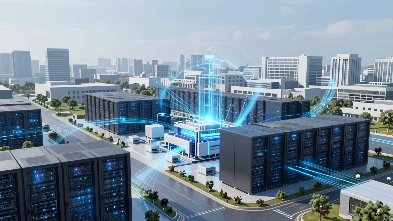 工信部提出2030年智能算力目标:AI基础设施扩张将改变哪些产业环节 1 智能算力中心与通信网络融合的产业场景