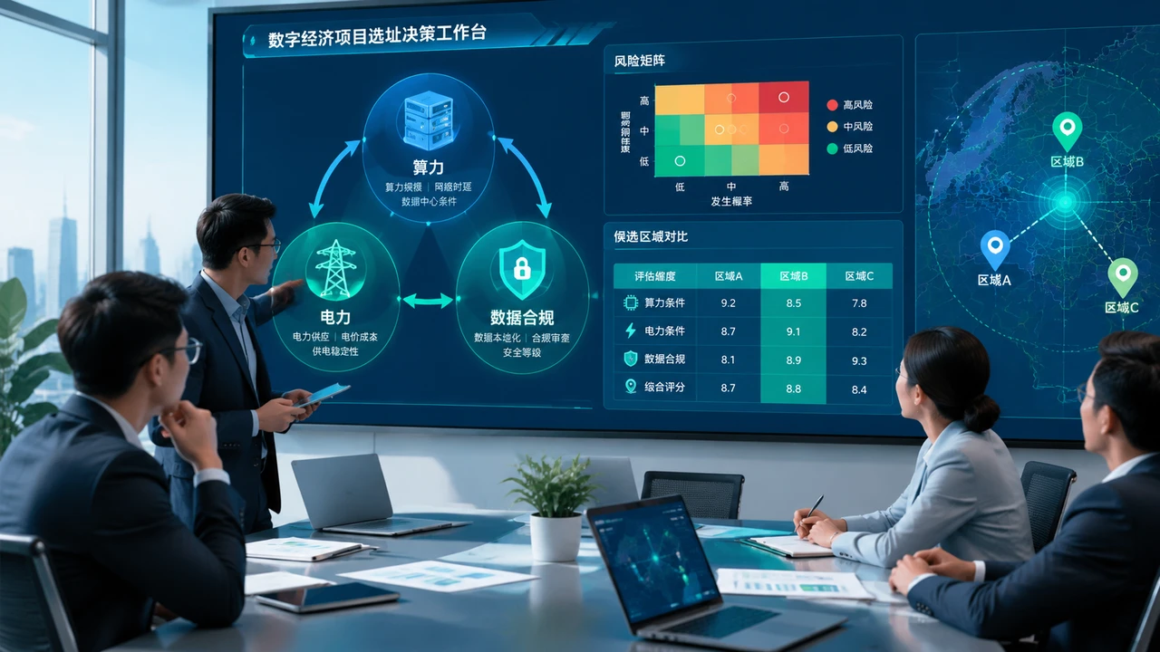算力电力与数据合规的选址评估框架