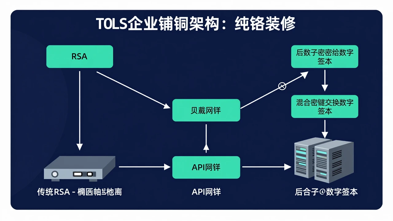 后量子密码迁移进入验证期:企业如何评估TLS证书链的性能与兼容性? 1 企业TLS与后量子密码迁移架构示意
