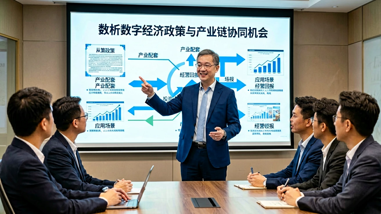 企业管理者分析数字经济政策与产业链协同机会