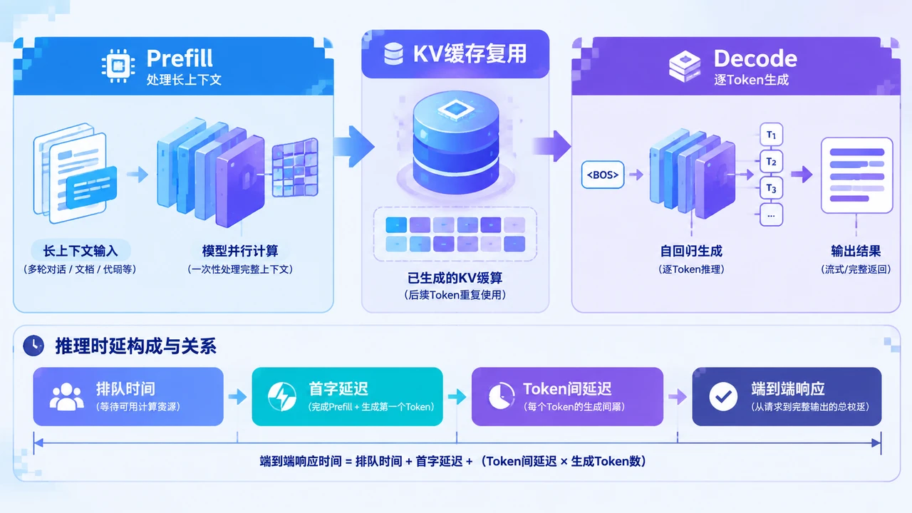 企业部署AI推理服务,如何评估KV缓存、显存占用与响应时延? 2 KV缓存对Prefill、Decode和响应时延的影响
