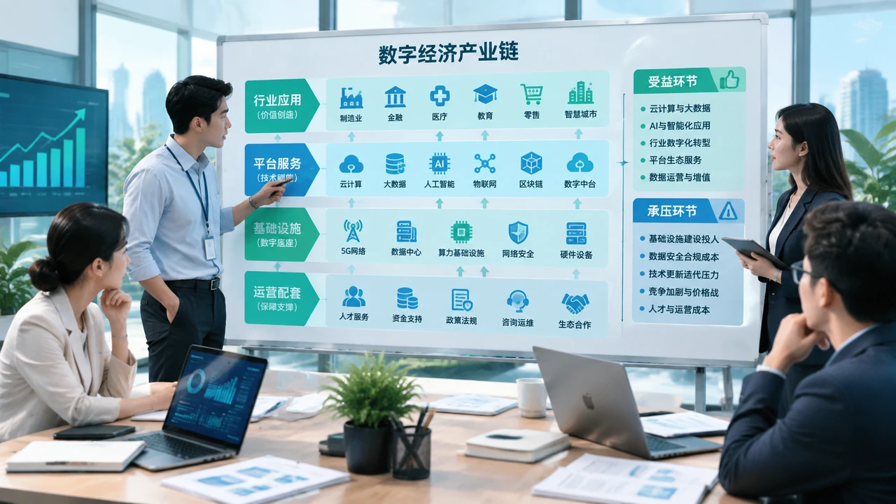数字经济产业链受益与承压环节分析
