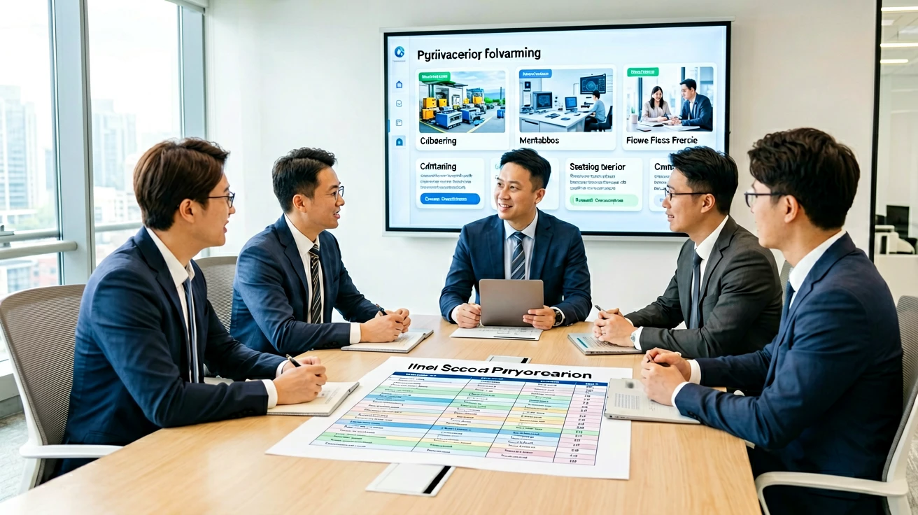 “数据要素×”从案例走向价值兑现:企业如何用小场景撬动数据与人工智能应用? 2 数据应用场景优先级评估会议