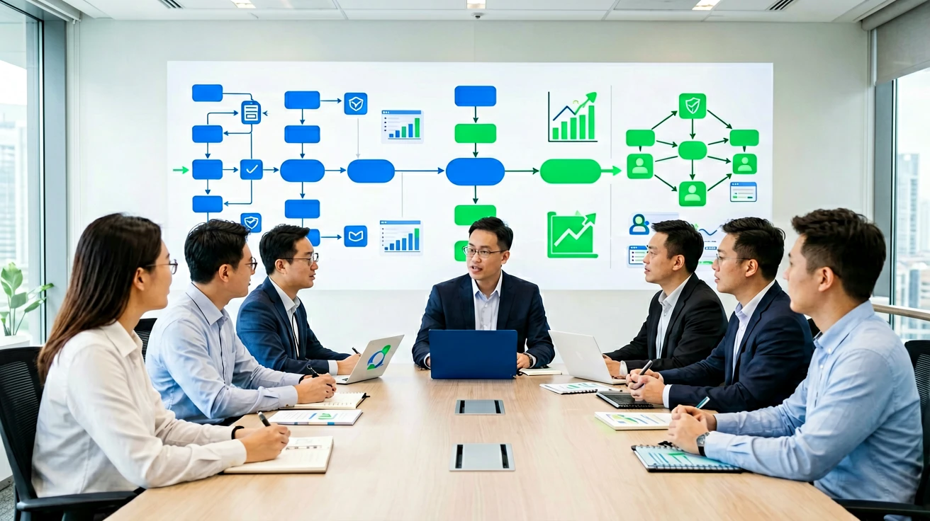企业数字化转型为何越做越碎?用“场景资产化”把项目能力沉淀为复用底座 2 企业团队围绕数字化场景资产和复用指标开展运营复盘