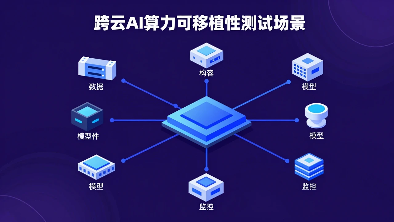欧洲技术主权一揽子计划发布:企业云与AI架构如何评估供应商依赖、开源治理与算力可移植性? 2 跨云AI算力可移植性测试示意图
