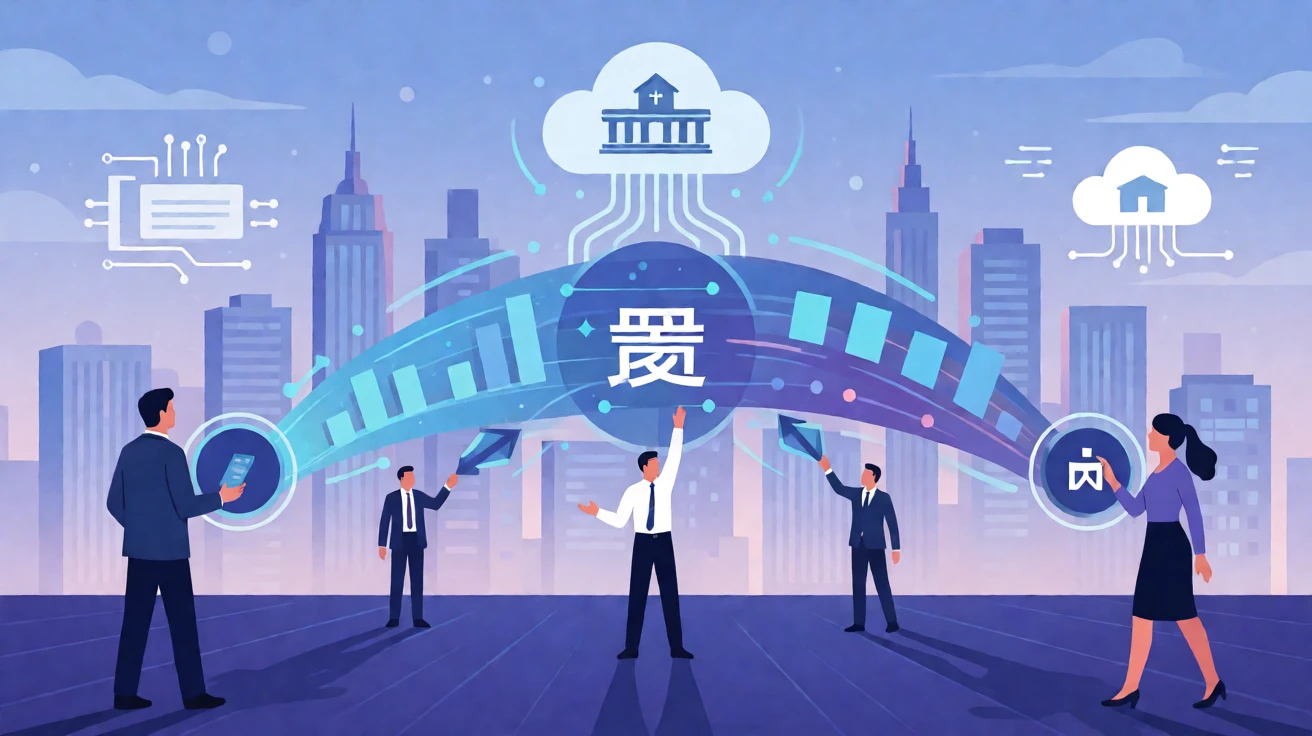 数据要素市场化流通与企业协作场景示意图