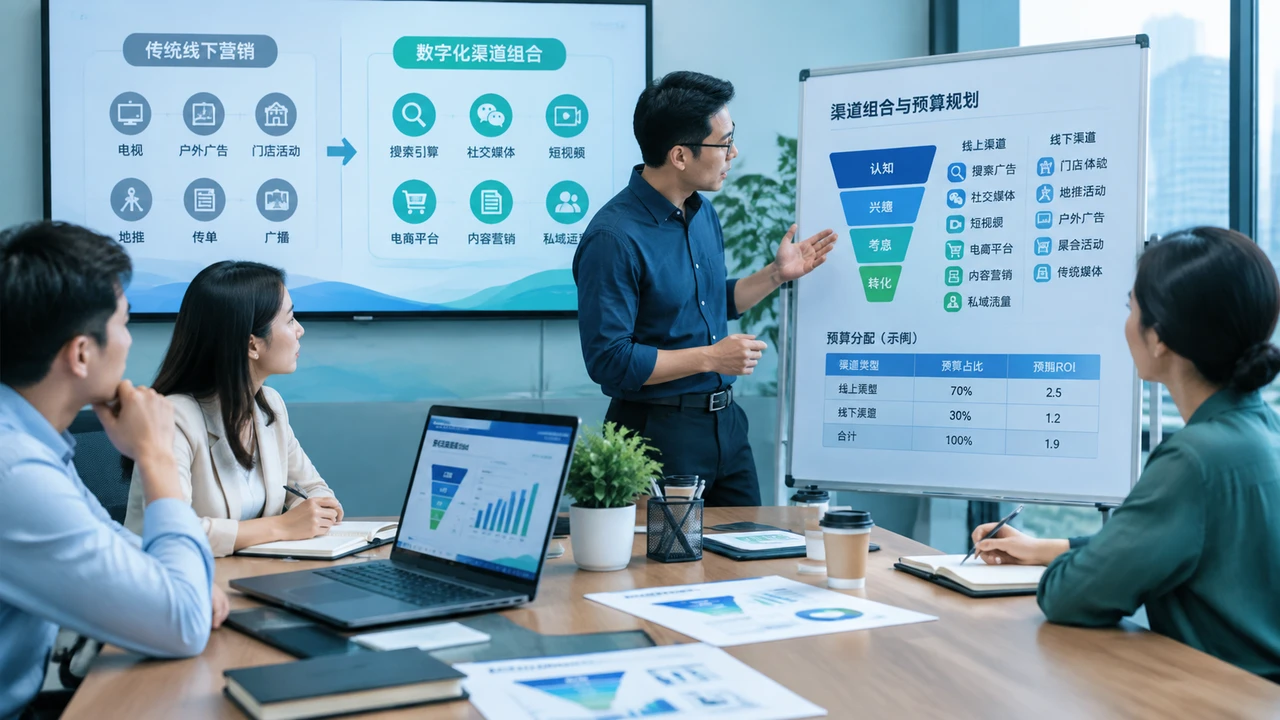 数字营销预算全部转线上却看不到回报:中小企业如何重建渠道组合与归因体系? 1 中小企业团队分析线上线下渠道预算与营销漏斗