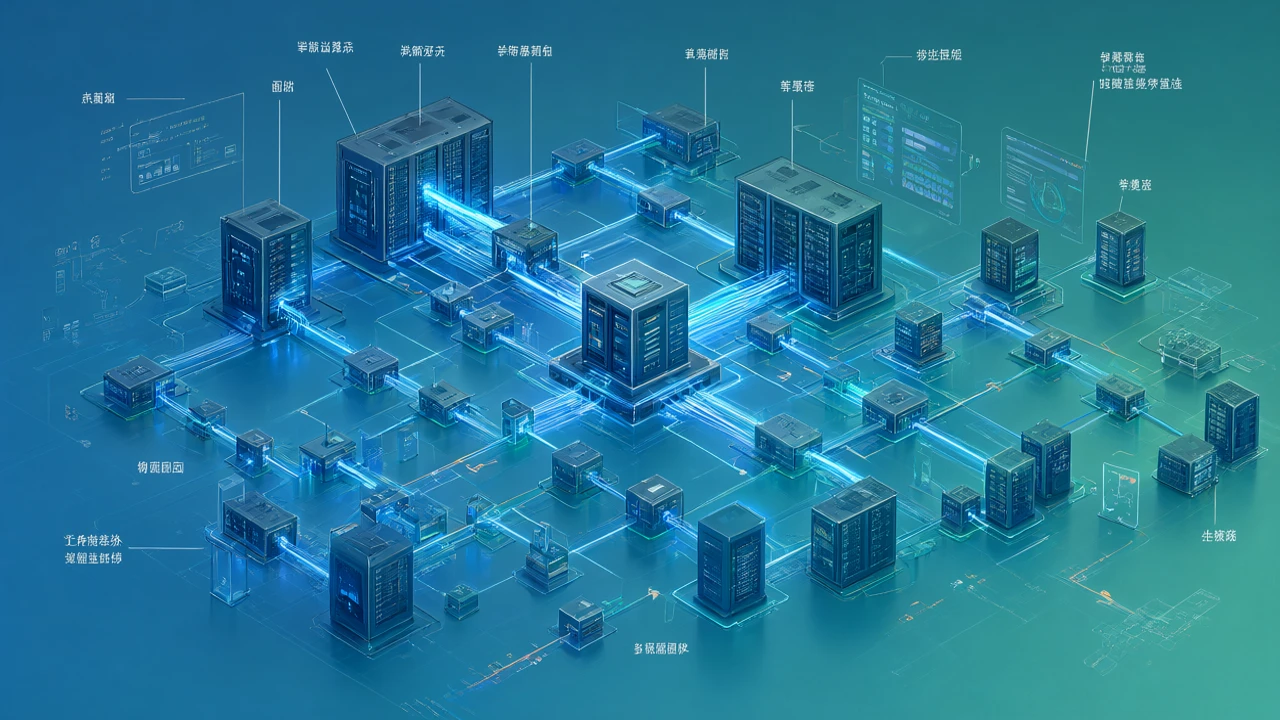 AI算力集群无损网络架构示意图