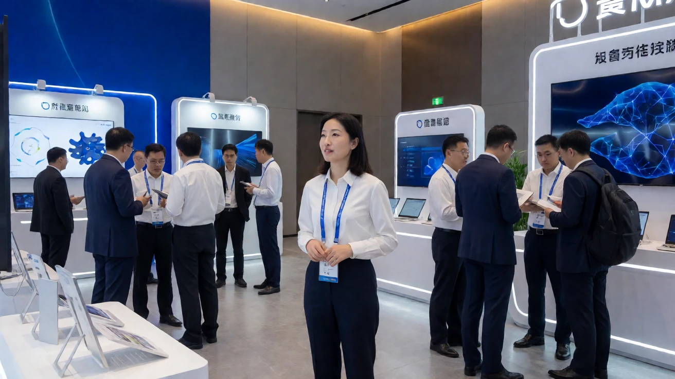 2026人工智能产业展会参展指南:企业如何按采购目标筛选展会、展商与现场议程 1 企业采购人员在人工智能产业展会上筛选展商并交流方案