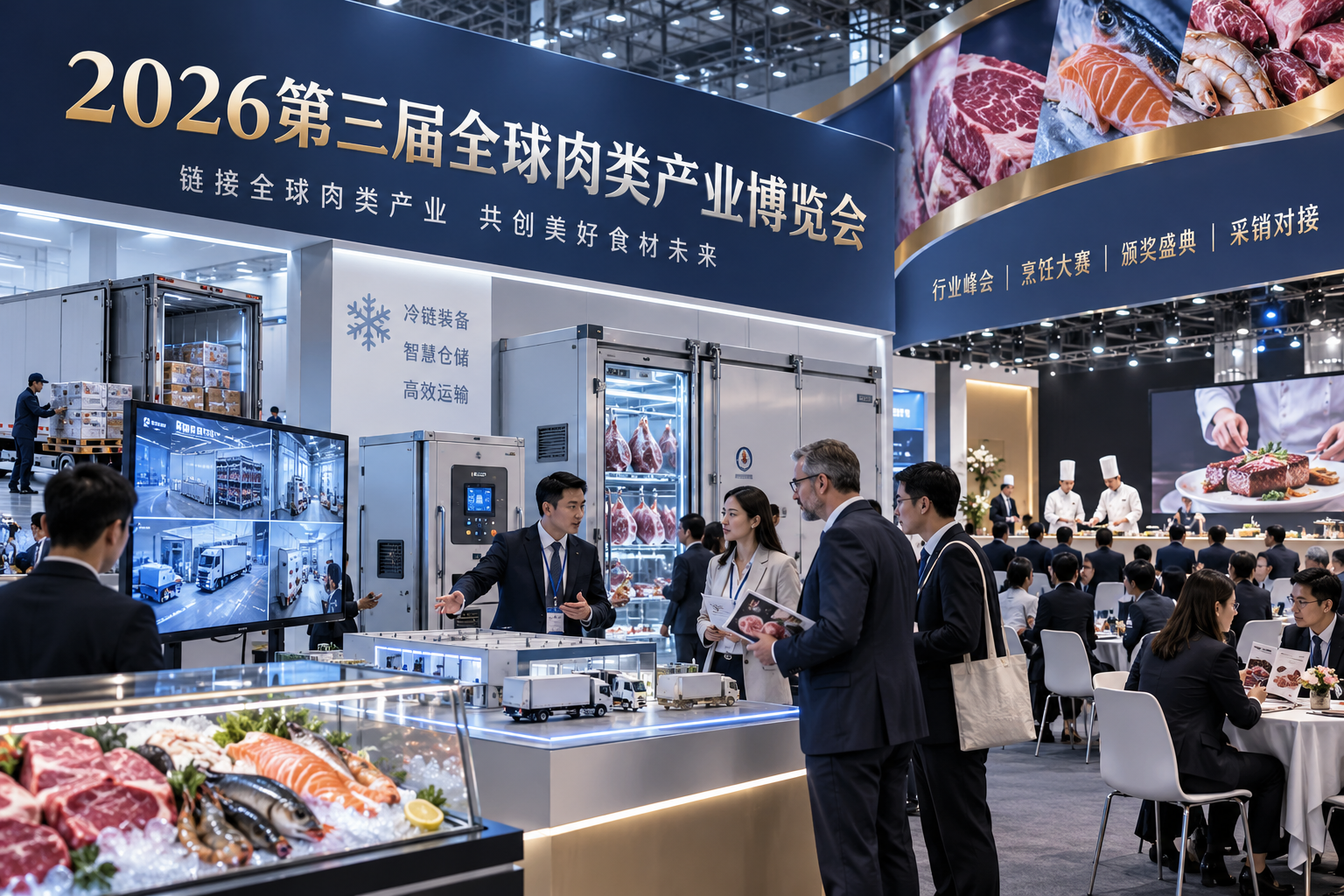 全球冷链2025年已超3853亿美元,郑州肉博会2026选型怎么跟 2 展会为冷链供应商提供什么价值正文中部语义配图