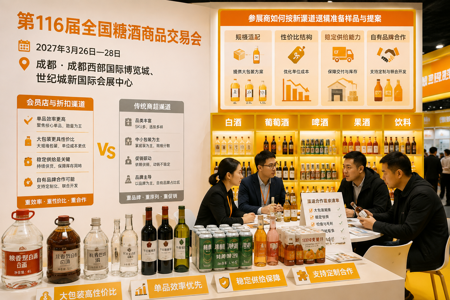 2027成都糖酒会3月26日合作洽谈与人脉拓展 2 参展商为什么要把样品按新渠道来准备正文中部语义配图