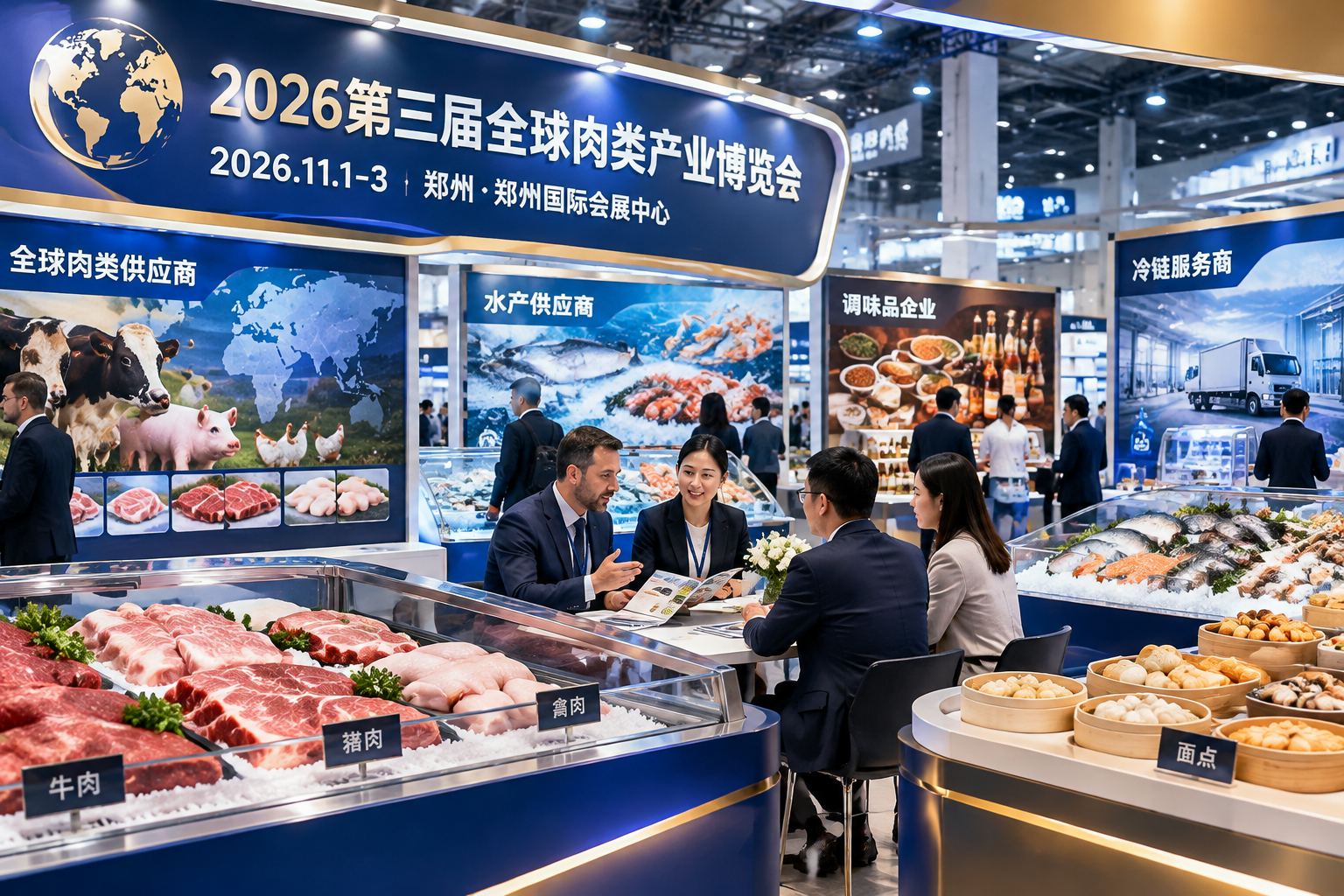 郑州肉博会如何帮采购商直连一手工厂正文中部语义配图