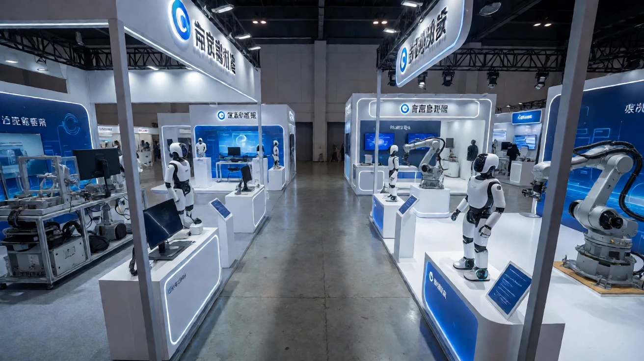2026第26届中国工博会10月12日沪上启幕:按新一代智能制造展、具身智能与太空算力专区核验参会计划 1 工业博览会智能制造展区现场示意